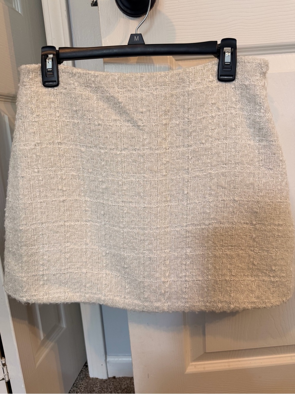 Abercrombie & Fitch Cream Tweed Mini Skirt